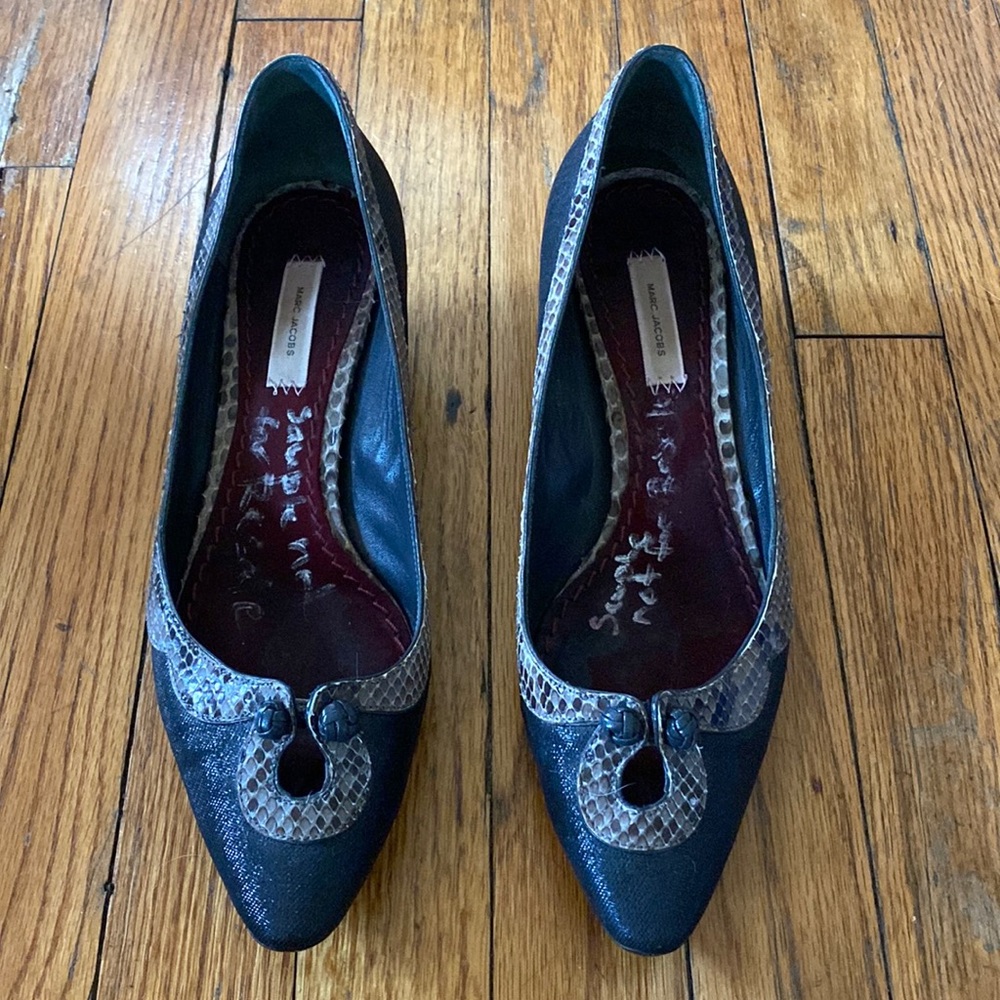 Marc Jacobs Collection Python Kitten Heels 7 - image 1